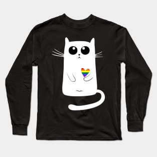 Cute Cat LGBT Long Sleeve T-Shirt